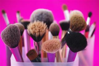 Multitude Of Make Up Brushes