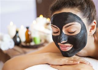Young Woman With Face Mask