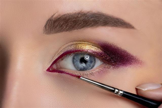 Woman Eye With Beautiful Makeup