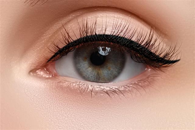 Eye With Extremely Long Eyelashes