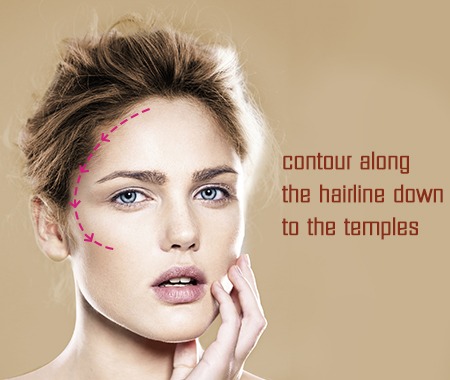Contour Along Hairline