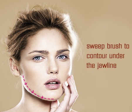 Contour Along Jawline