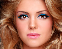 Blue eyeliner