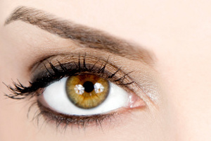 Bronze makeup for amber eyes