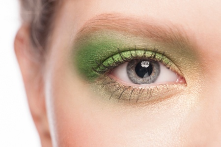 Green and Gold Eyeshadow
