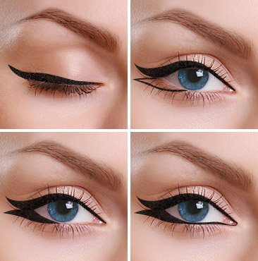Steps for Applying Double Winged Eyeliner