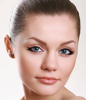 Woman With Double Winged Eyeliner