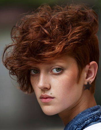 Hipster Woman with Light Blush