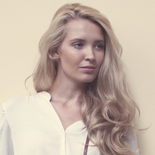 Hipster Woman with No Makeup
