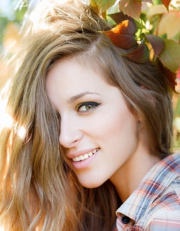 Hipster Woman with Winged Eyeliner