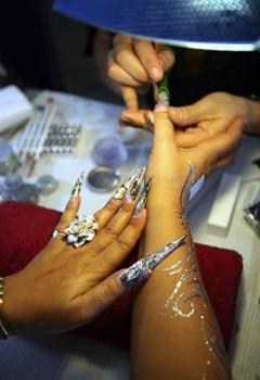 long nail art