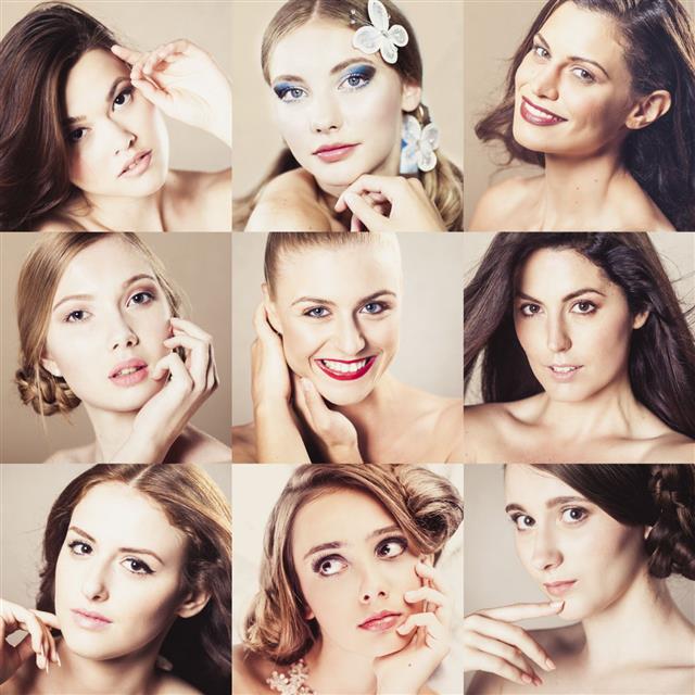 Female faces