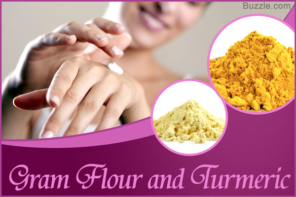 Gram Flour and Turmeric
