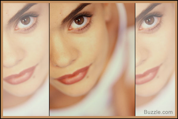 Close up portrait of beautiful woman