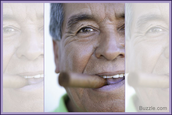 Portrait of man with cigar