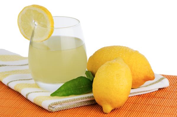 Cup of lemon juice