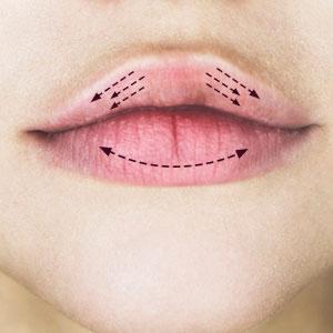 Apply Foundation Over Lips