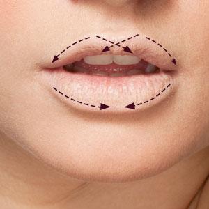 Apply Lip Liner over Lips