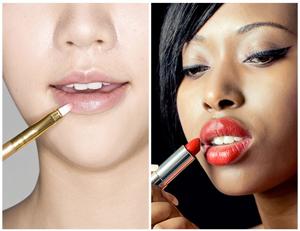 Girls Applying Lipstick
