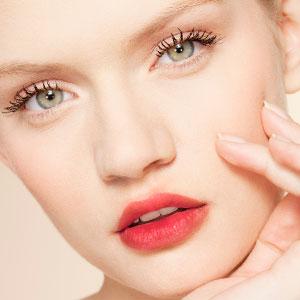 Woman with Lipstick Apply